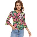 Flowers-27 Bell Sleeve Top View1