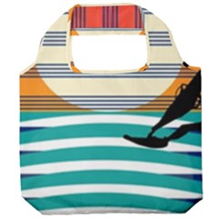 Waves Windsurfer Sun Foldable Grocery Recycle Bag