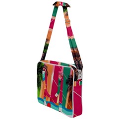 Beach Summer Wallpaper Cross Body Office Bag by Ravend