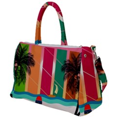 Beach Summer Wallpaper Duffel Travel Bag by Ravend