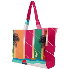 Beach Summer Wallpaper Simple Shoulder Bag by Ravend