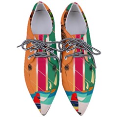 Beach Summer Wallpaper Pointed Oxford Shoes by Ravend