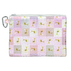 Giraffe Pattern Art Background Canvas Cosmetic Bag (xl) by Ravend