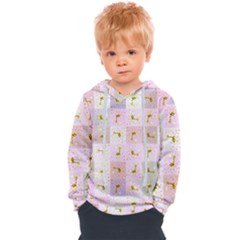 Giraffe Pattern Art Background Kids  Overhead Hoodie by Ravend