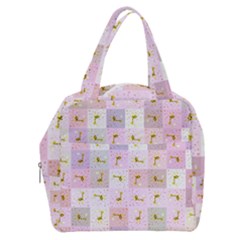 Giraffe Pattern Art Background Boxy Hand Bag by Ravend