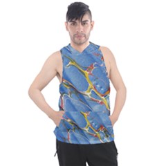 Art Marble Stone Rock Pattern Design Wallpaper Men s Sleeveless Hoodie by Ravend