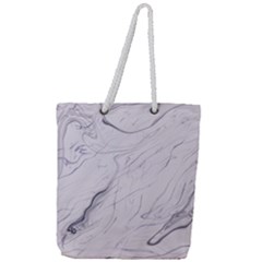 Marble Background Marble Pattern Full Print Rope Handle Tote (large) by Ravend