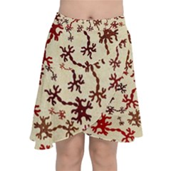 Neuron Nerve Cell Neurology Chiffon Wrap Front Skirt by Ravend