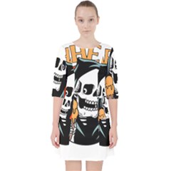 Halloween Quarter Sleeve Pocket Dress by Sparkle