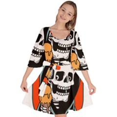 Halloween Velour Kimono Dress by Sparkle