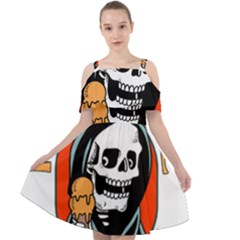 Halloween Cut Out Shoulders Chiffon Dress by Sparkle