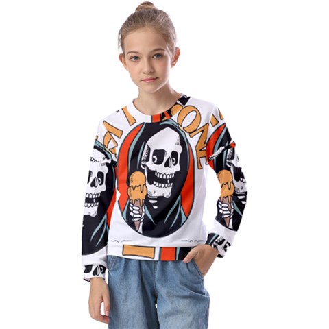 Halloween Kids  Long Sleeve Tee With Frill  by Sparkle