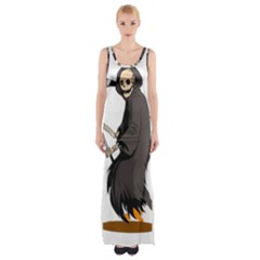 Halloween Thigh Split Maxi Dress by Sparkle