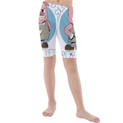 Halloween Kids  Mid Length Swim Shorts by Sparkle