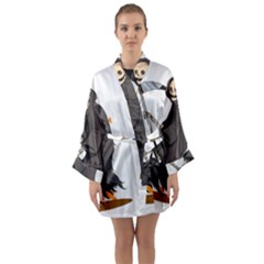 Halloween Long Sleeve Satin Kimono by Sparkle