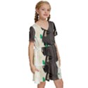 Halloween Kids  Short Sleeve Tiered Mini Dress View3