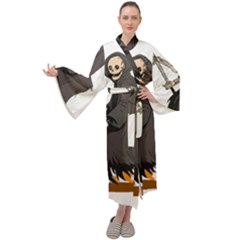 Halloween Maxi Velour Kimono by Sparkle