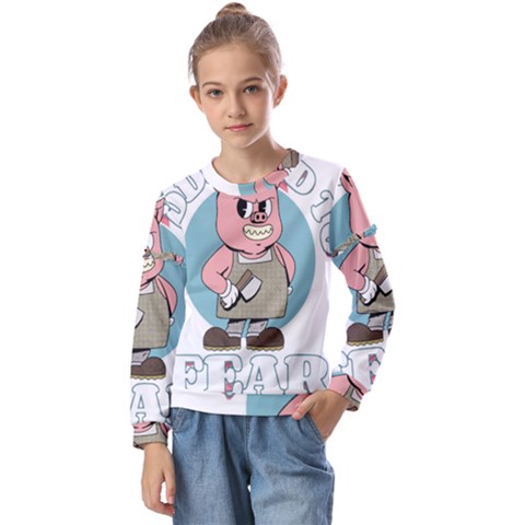 Halloween Kids  Long Sleeve Tee With Frill  by Sparkle