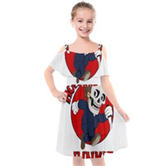 Halloween Kids  Cut Out Shoulders Chiffon Dress by Sparkle