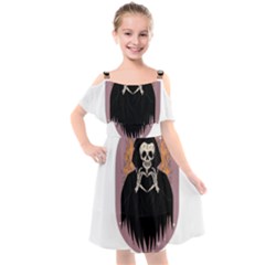 Halloween Kids  Cut Out Shoulders Chiffon Dress by Sparkle