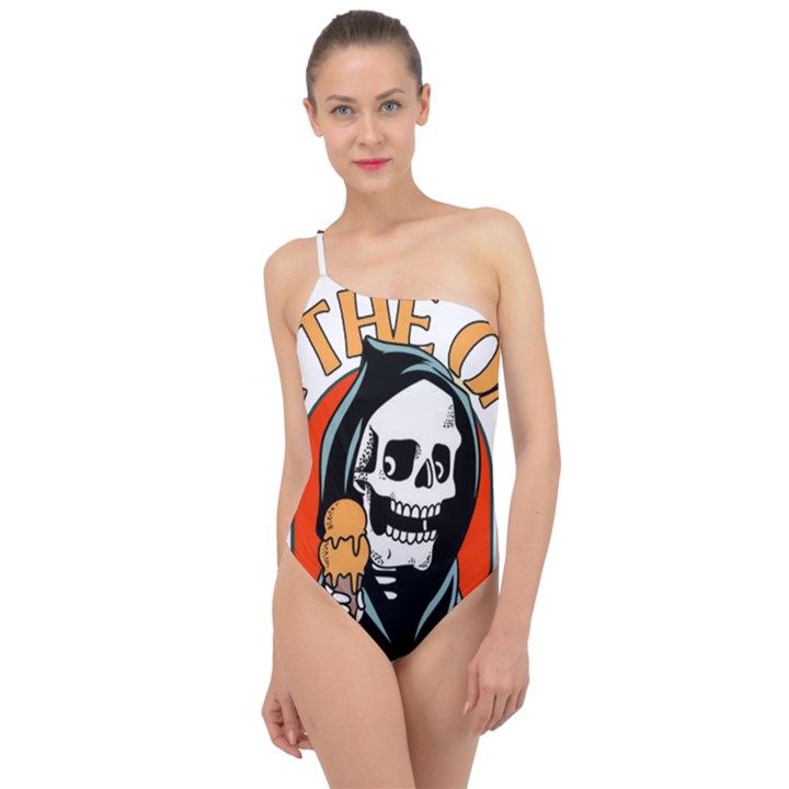 Halloween Classic One Shoulder Swimsuit