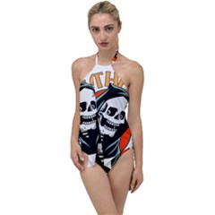 Halloween Go With The Flow One Piece Swimsuit by Sparkle