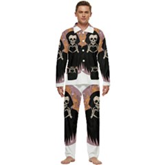 Halloween Men s Long Sleeve Velvet Pocket Pajamas Set by Sparkle