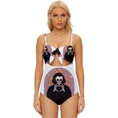 Halloween Knot Front One-piece Swimsuit by Sparkle