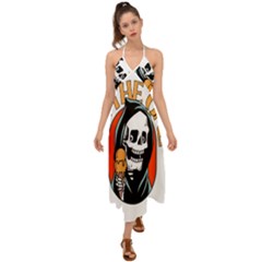 Halloween Halter Tie Back Dress  by Sparkle