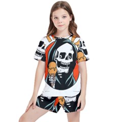 Halloween Kids  Tee And Sports Shorts Set by Sparkle