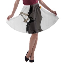 Halloween A-line Skater Skirt by Sparkle