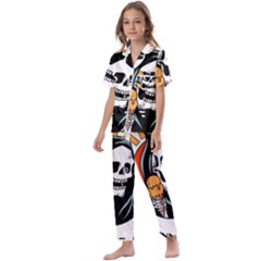 Halloween Kids  Satin Short Sleeve Pajamas Set by Sparkle