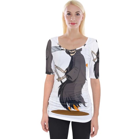 Halloween Wide Neckline Tee by Sparkle