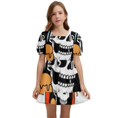 Halloween Kids  Short Sleeve Dolly Dress by Sparkle