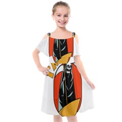 Halloween Kids  Cut Out Shoulders Chiffon Dress by Sparkle