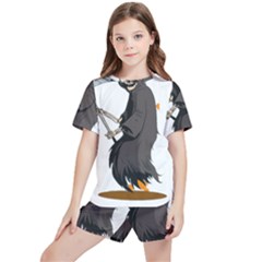 Halloween Kids  Tee And Sports Shorts Set by Sparkle