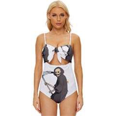 Halloween Knot Front One-piece Swimsuit by Sparkle