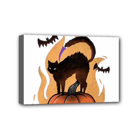 Halloween Mini Canvas 6  X 4  (stretched) by Sparkle