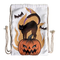 Halloween Drawstring Bag (large) by Sparkle