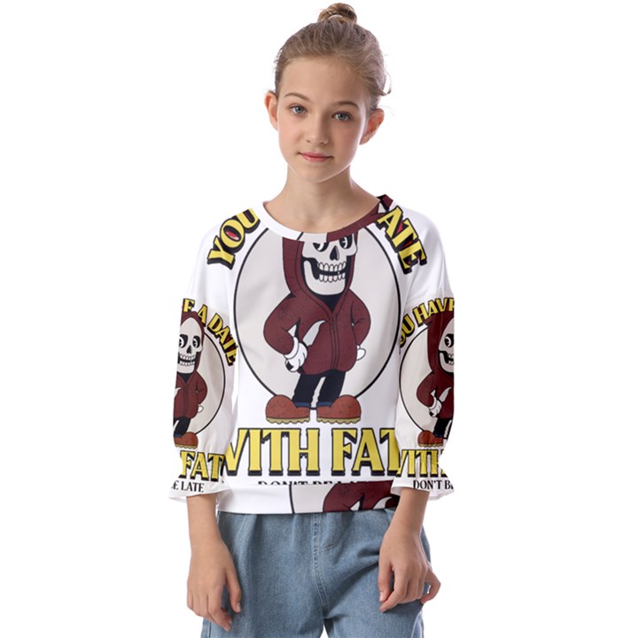 Halloween Kids  Cuff Sleeve Top