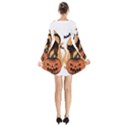 Halloween Long Sleeve Velvet V-neck Dress View2