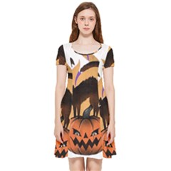 Halloween Inside Out Cap Sleeve Dress