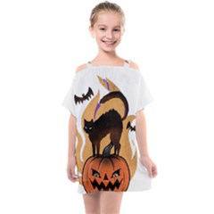 Halloween Kids  One Piece Chiffon Dress