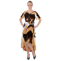 Halloween Front Wrap High Low Dress by Sparkle