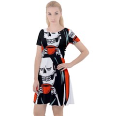 Halloween Cap Sleeve Velour Dress  by Sparkle