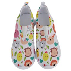 Cute Animals Cartoon Seamless Background No Lace Lightweight Shoes by danenraven