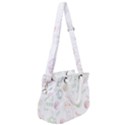 Cats And Food Doodle Seamless Pattern Rope Handles Shoulder Strap Bag View2