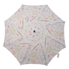 Weather Umbrella Rain Cloud Seamless Doodle Pattern Hook Handle Umbrellas (medium) by danenraven