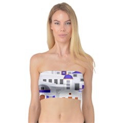 Background Santorini Greece Bandeau Top by Ravend