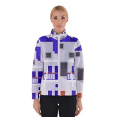 Background Santorini Greece Women s Bomber Jacket by Ravend